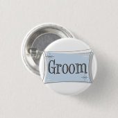 Knop Groom Ronde Button 3,2 Cm (Voorkant /achterkant)