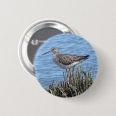 Knop Grotere geelbenen Ronde Button 5,7 Cm (Voorkant /achterkant)