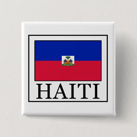 Knop Haïti Vierkante Button 5,1 Cm (Voorkant)