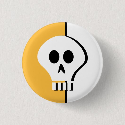 Knop Halloween skull Ronde Button 3,2 Cm (Voorkant)
