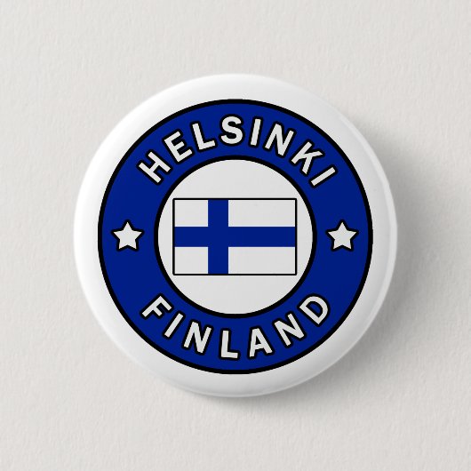 Knop Helsinki Finland Ronde Button 5,7 Cm (Voorkant)