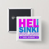 Knop Helsinki Vierkante Button 5,1 Cm (Voorkant /achterkant)