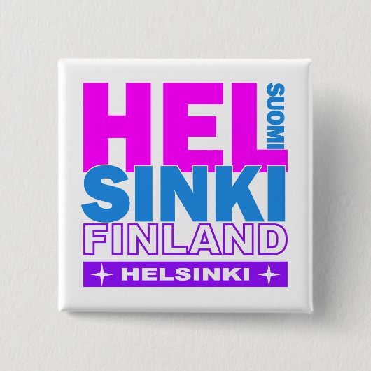 Knop Helsinki Vierkante Button 5,1 Cm (Voorkant)