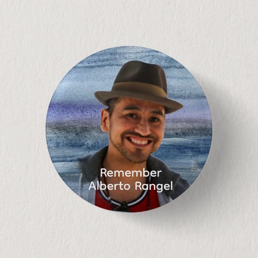 Knop: Herinner Alberto Rangel Ronde Button 3,2 Cm (Voorkant)