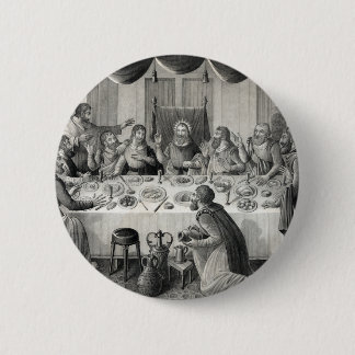Knop "Het Laatste Avondmaal" Ronde Button 5,7 Cm