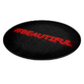 Knop het Ontwerp "#BEAUTIFUL" van de Uitdrukking. Snijplank (Hoek)