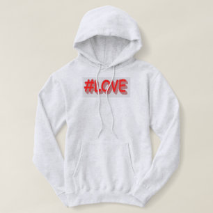 Knop het Ontwerp "#LOVE" van de Uitdrukking. Beste Hoodie