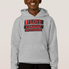 Knop het Ontwerp van de Uitdrukking "#ILOVECANADA"