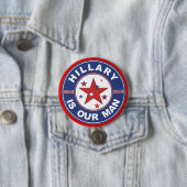 Knop Hillary Clinton 2016 Ronde Button 7,6 Cm (In situ)