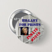 Knop Hillary for Prison Ronde Button 5,7 Cm (Voorkant /achterkant)