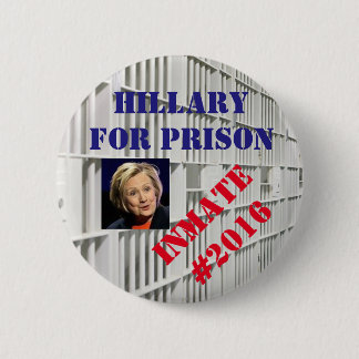 Knop Hillary for Prison Ronde Button 5,7 Cm