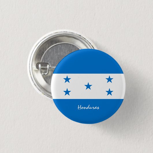 Knop Honduras, patriottische Hondurasan-mode Ronde Button 3,2 Cm (Voorkant /achterkant)