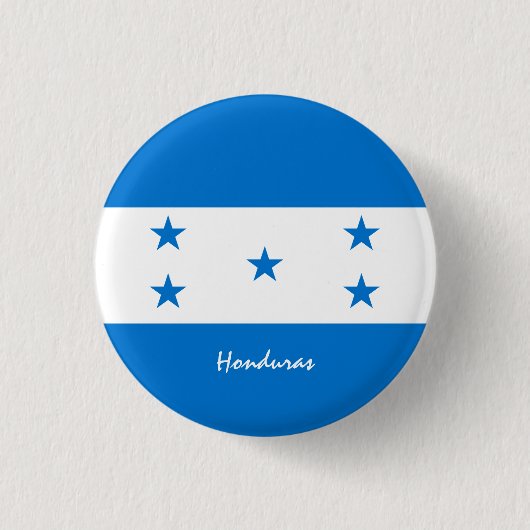Knop Honduras, patriottische Hondurasan-mode Ronde Button 3,2 Cm (Voorkant)