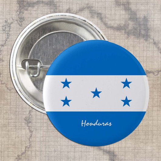 Knop Honduras, patriottische Hondurasan-mode Ronde Button 3,2 Cm