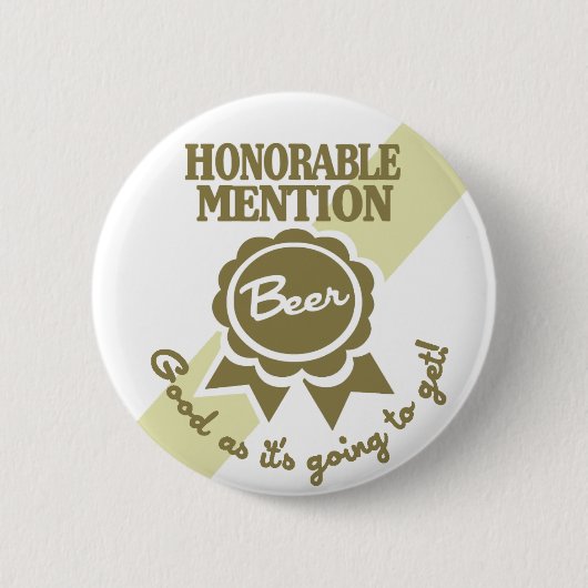 Knop Honorable Mention Ronde Button 5,7 Cm (Voorkant)