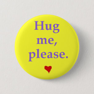 Knop "Hug me" Ronde Button 5,7 Cm