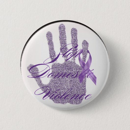 Knop Huiselijk geweld stoppen Ronde Button 5,7 Cm (Voorkant)