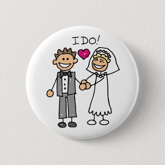 Knop I Do Ronde Button 5,7 Cm (Voorkant)