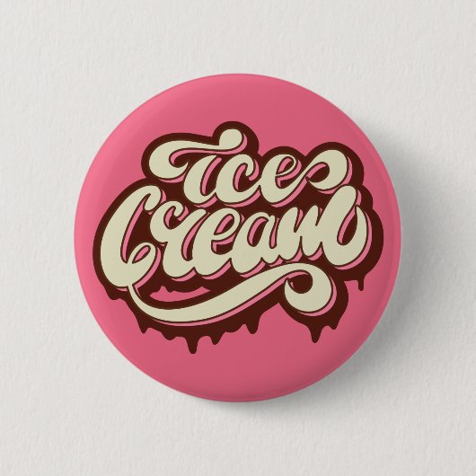 Knop Ice Cream Ronde Button 5,7 Cm (Voorkant)