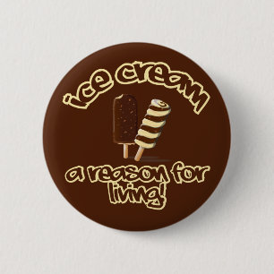 Knop Ice Cream Ronde Button 5,7 Cm