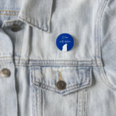 Knop "Ik hou van wolvenverschuivers" Ronde Button 3,2 Cm (In situ)