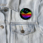 Knop Illustratie muziek Ronde Button 5,7 Cm (In situ)