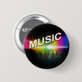 Knop Illustratie muziek Ronde Button 5,7 Cm (Voorkant /achterkant)