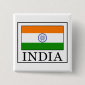 Knop India Vierkante Button 5,1 Cm (Voorkant)