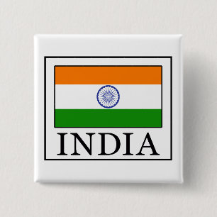 Knop India Vierkante Button 5,1 Cm