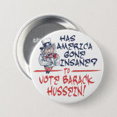 Knop Insane Hussein Ronde Button 7,6 Cm (Voorkant /achterkant)