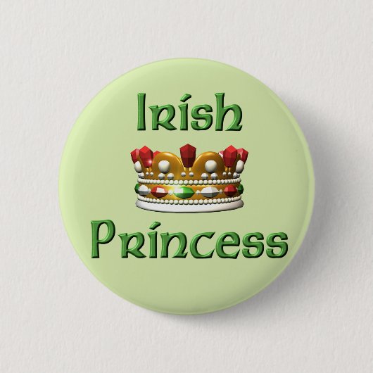 Knop Irish Princess Ronde Button 5,7 Cm (Voorkant)