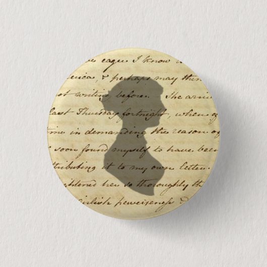 knop Jane Austen Ronde Button 3,2 Cm (Voorkant)