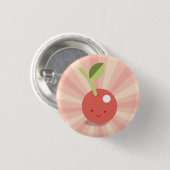 Knop Kawaii Cherry Ronde Button 3,2 Cm (Voorkant /achterkant)