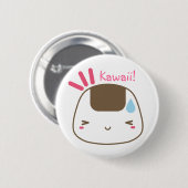 Knop Kawaii Onigiri Ronde Button 5,7 Cm (Voorkant /achterkant)