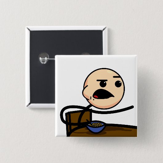 Knop Kerel Vierkante Button 5,1 Cm (Voorkant /achterkant)