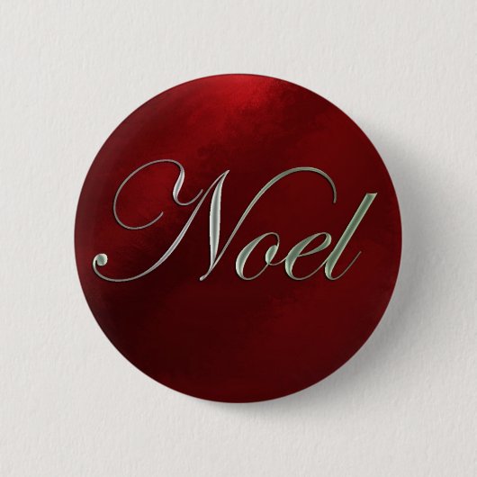 Knop Kerstmis noel Ronde Button 5,7 Cm (Voorkant)