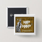 Knop Keup Hop Bboys Vierkante Button 5,1 Cm (Voorkant /achterkant)