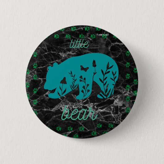 Knop Kleine Beer Ronde Button 5,7 Cm (Voorkant)