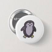 Knop Kleine pinguïn Ronde Button 5,7 Cm (Voorkant /achterkant)