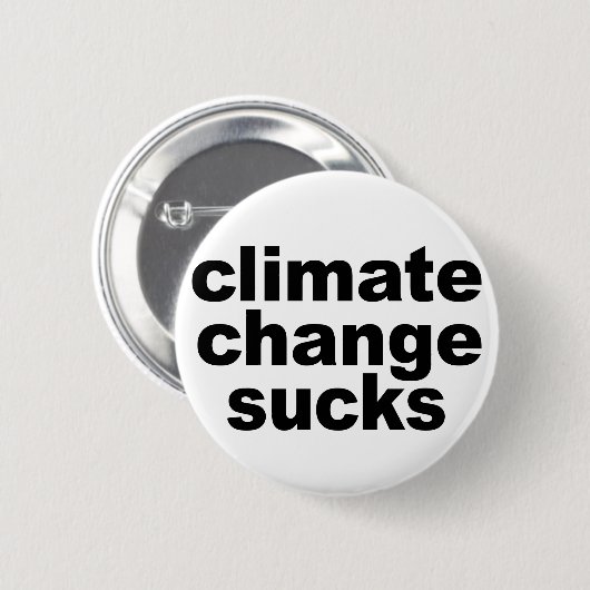 Knop Klimaatverandering Ronde Button 5,7 Cm (Voorkant /achterkant)