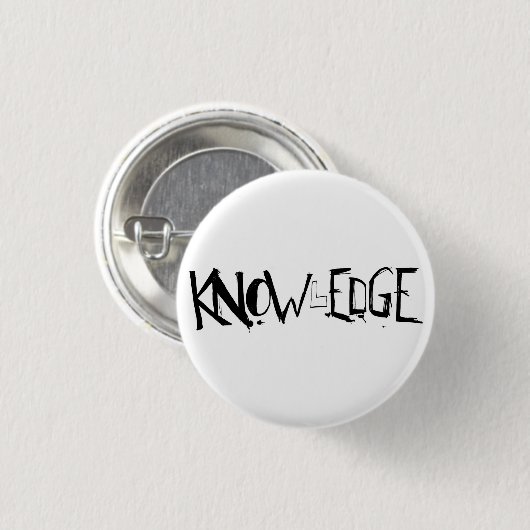 Knop KNOWlEDGE! Ronde Button 3,2 Cm (Voorkant /achterkant)