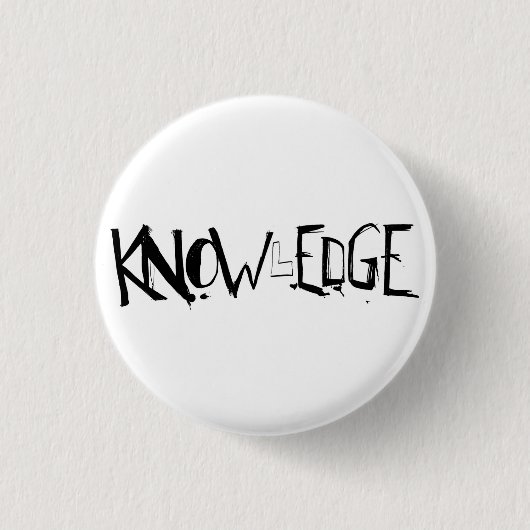 Knop KNOWlEDGE! Ronde Button 3,2 Cm (Voorkant)