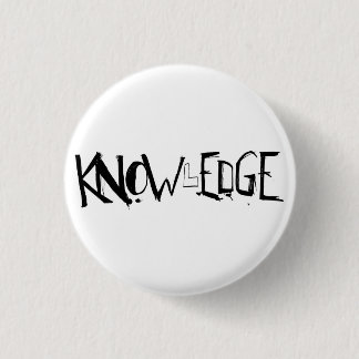 Knop KNOWlEDGE! Ronde Button 3,2 Cm