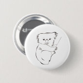 Knop Koala Ronde Button 5,7 Cm (Voorkant /achterkant)