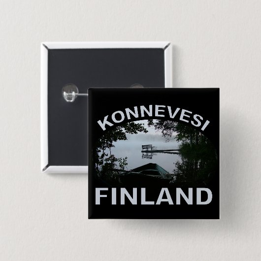 Knop Konnevesi Vierkante Button 5,1 Cm (Voorkant /achterkant)