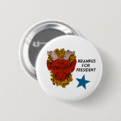 Knop Krampus for President Ronde Button 5,7 Cm (Voorkant /achterkant)