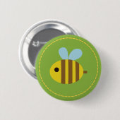 Knop Kute Bee Ronde Button 5,7 Cm (Voorkant /achterkant)