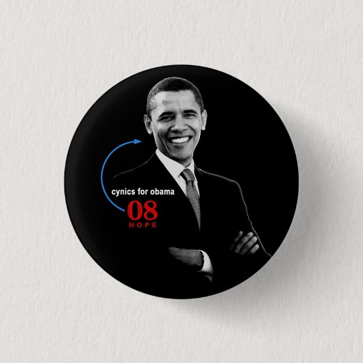 Knop Kynchronisch voor Barack Obama Ronde Button 3,2 Cm (Voorkant)