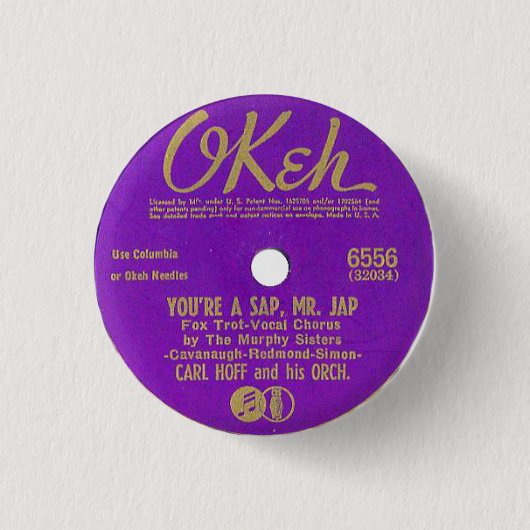 Knop Label record Ronde Button 3,2 Cm (Voorkant)