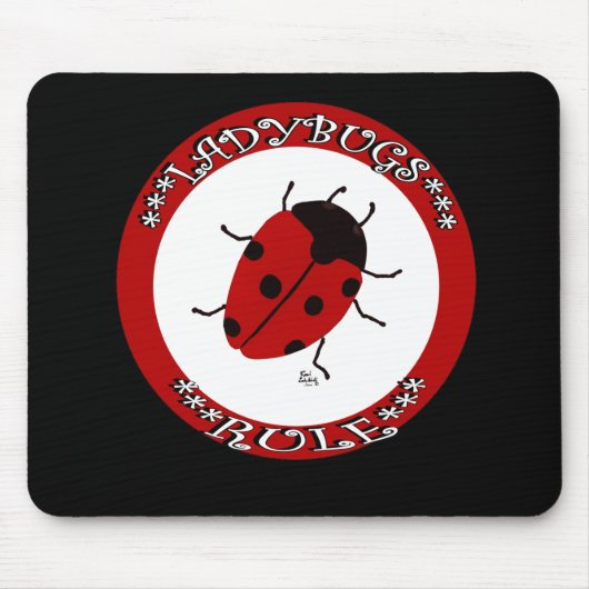 Knop Ladybug Muismat (Voorkant)